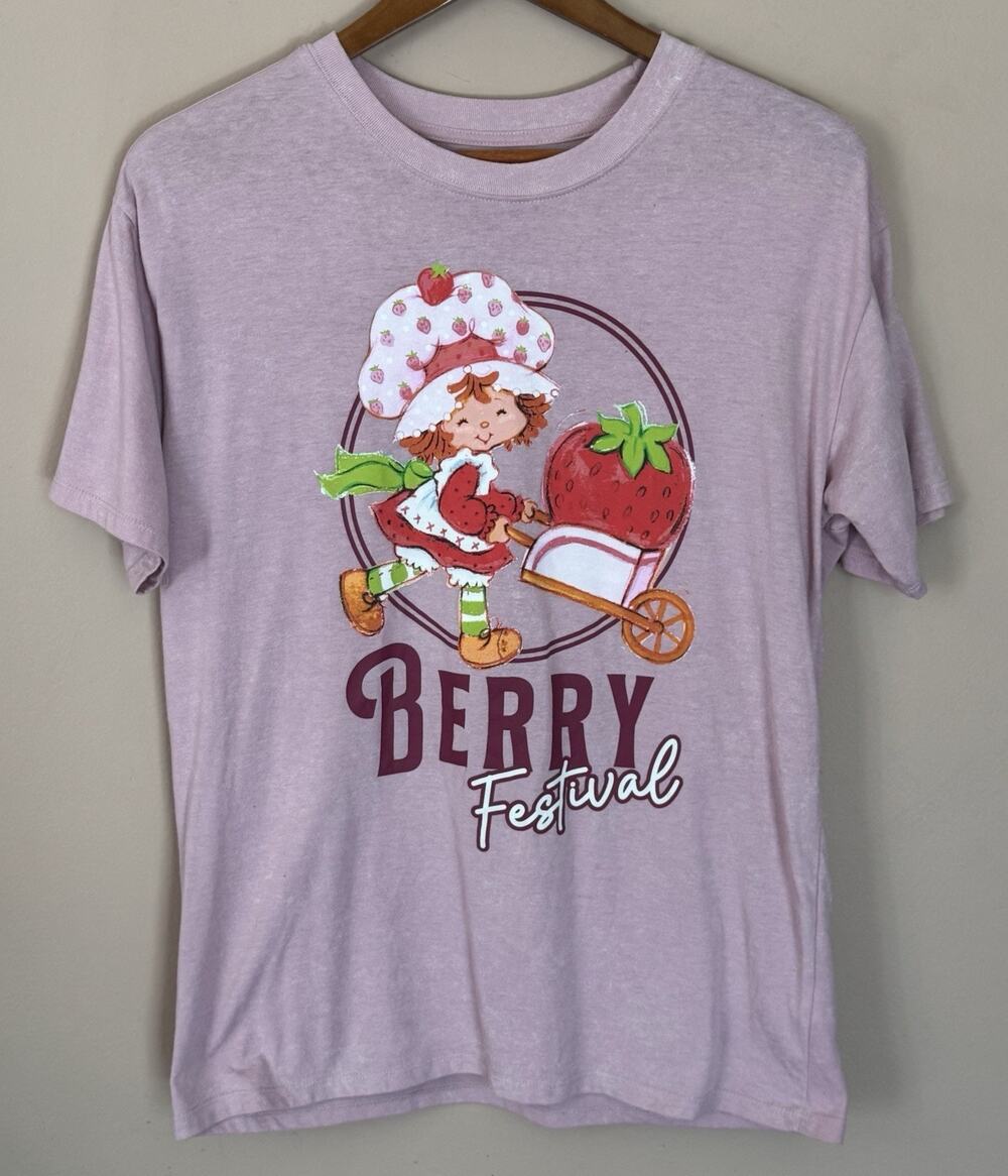 Women’s Strawberry Shortcake Pink 'Berry Festival' Graphic Tee Large